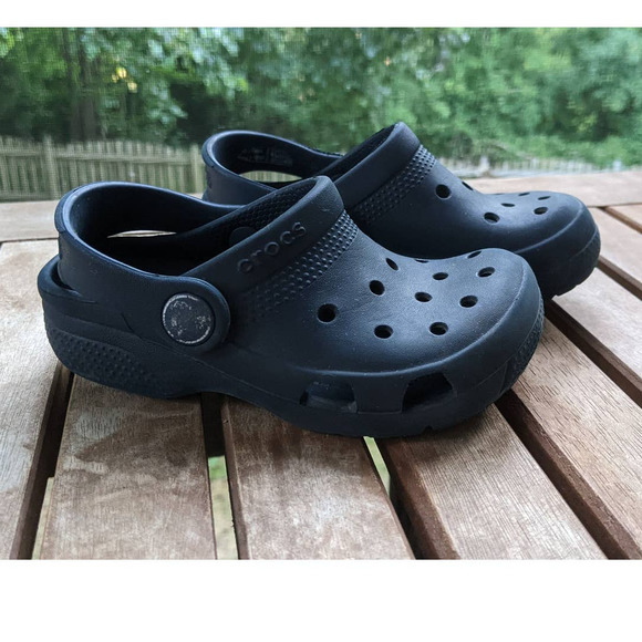 Crocs Kids Classic Clog Slip On  Navy Blue Size 9 - Picture 2 of 7